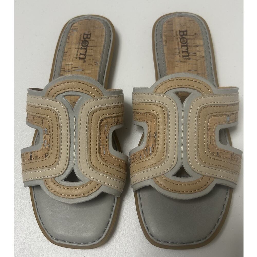 Born Hyannis Leather Slide Sandals Size 7 Footwear Leather Slip On